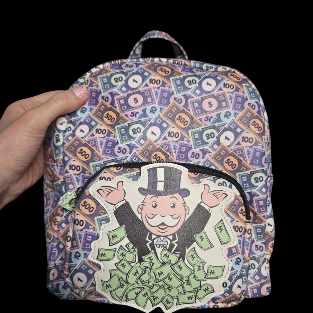 Colorful Monopoly Money Mini Backpack